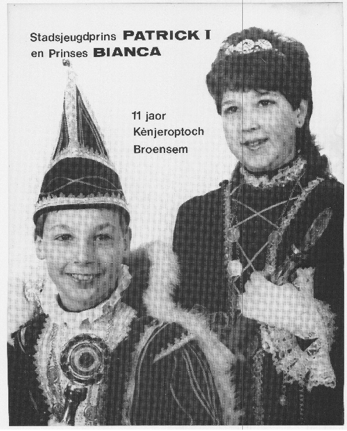 Kinjer Optoch Kommitee Broenssem 1985 Patrick & Bianca